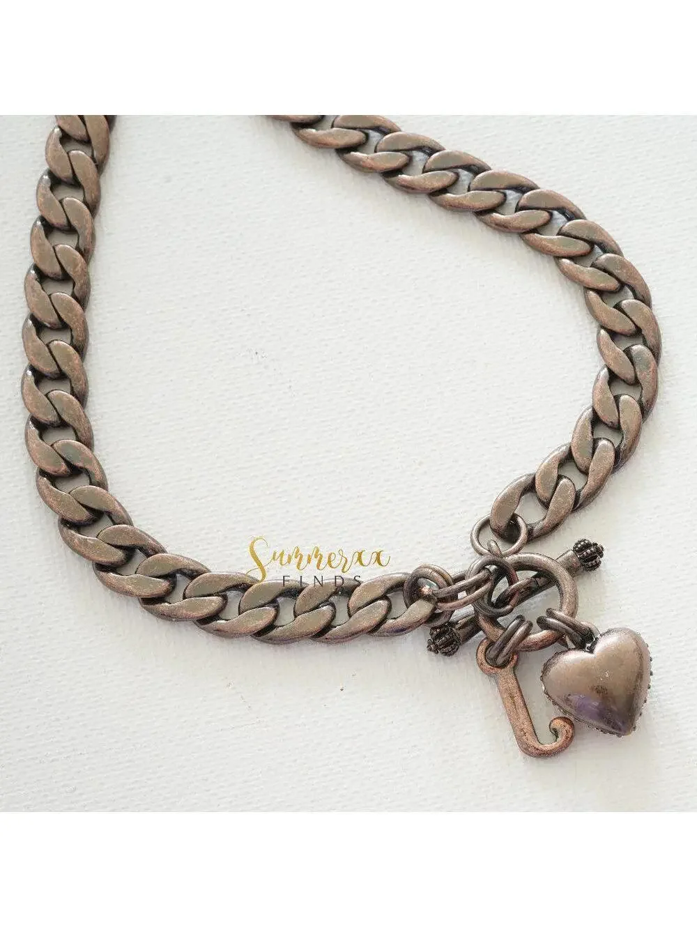 Juicy Couture Heart Charm Toggle Necklace
